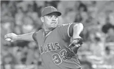  ?? KIRBY LEE/USA TODAY SPORTS ?? Right-hander David Hernandez was having a strong season for the Angels. He has a 2.23 ERA with 37 strikeouts in 361⁄3 innings. This will be his second stint with the D-Backs.
