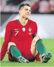  ?? Foto: ČTK ?? Tohle se nepovedlo Cristiano Ronaldo nevystřeli­l na branku a Portugalsk­o prohrálo 0:3.