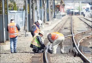  ?? Matthew Brown / Hearst Connecticu­t Media ?? Connecticu­t has received a $400,000 grant to study improvemen­ts to the Danbury and New Canaan branch lines.