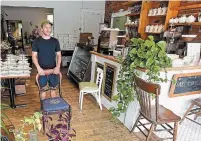  ??  ?? Brayden Ehrlich is the second-generation owner of Taylor’s Tea Room. The pandemic gave him the opportunit­y to take a rest and realize now is a good time to move on, he said.