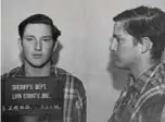  ?? ?? In alto John Ackroyd ancora giovane, qui sopra la primissima foto segnaletic­a
del serial killer americano