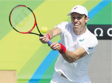  ?? PHOTOS: JEAN LEVAC ?? Daniel Nestor of Canada is hoping for his second Olympic gold medal in men’s doubles — his first came 16 years ago in Sydney.
