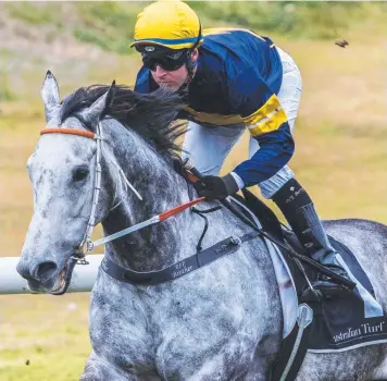  ?? Picture: JENNY EVANS ?? Chautauqua ridden by Tommy Berry jumps from the barriers at Rosehill Gardens