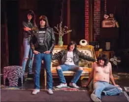  ?? KIMBERLY ZSEBE, TNS ?? “Four Chords and a Gun” goes deep into the fractious relationsh­ips among the members of the Ramones, New York City’s architects of the late ’70s punk rock movement in the U.S.