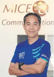  ?? SOMCHAI POOMLARD ?? Mr Rut is managing director of MICE & Communicat­ion, the organiser of various long-distance races in Thailand.