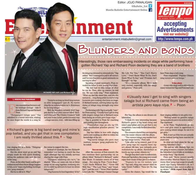  ??  ?? RICHARD YAP (left) and Richard Poon