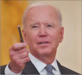  ?? Nampa/AFP ?? Redouble efforts… President Joe Biden on 26 May ordered US intelligen­ce agencies to report to him in the next three months on whether the Covid-19 virus first emerged in China from an animal source or from a laboratory accident.Photo: