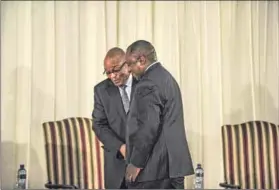  ?? Photo: Madelene Cronjé ?? Pull the other one: It’s likely Cyril Ramaphosa (right), who was Jacob Zuma’s deputy for years, knows plenty about state capture.