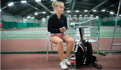 ?? FREDRIK REFVEM ?? Ylva Frafjord Landa må holde hodet kaldt dersom hun skal klare å prestere på sitt beste under Stavanger Tennisweek.
