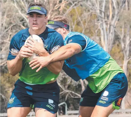  ??  ?? Queensland­er Kai O'Donnell is ready to make his debut for the Canberra Raiders.