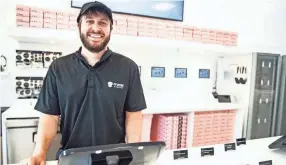  ?? ARIEL COBBERT/ COMMERCIAL APPEAL ?? Crumbl Cookies owner Sam Hiatt at his first Memphis on S. Mendenhall road on July 6.