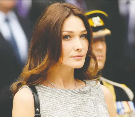  ?? ANWAR ?? Carla Bruni, who has been modelling since she was 19 years old, recently turned singer-songwriter and has released a self-titled album.