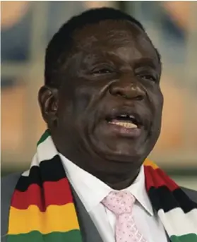  ?? ?? President Emmerson Mnangagwa