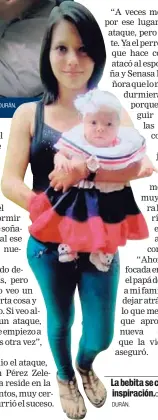  ?? CORTESÍA SARAY DURÁN. DURÁN. CORTESÍA DE SARAY ?? La bebita se convirtió en la inspiració­n.