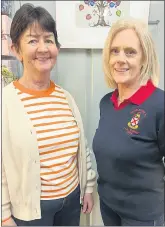  ?? ?? Margaret Hyland, from The Scullery, who kindly sponsored a prize for the upcoming Ladies competitio­n, with lady captain, Mag Slattery.