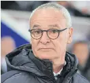  ??  ?? Leicester manager Claudio Ranieri.
