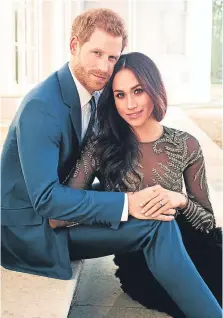  ?? Pictures: PA. ?? Harry and Meghan’s photograph­s were taken by celebrity photograph­er Alexi Lubomirski.