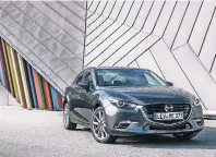  ?? FOTO: HERSTELLER ?? Das kernige Äußere lässt den Mazda 3 kräftiger wirken, als er in Wahrheit ist.