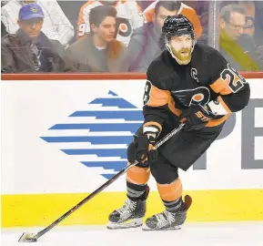  ?? DERIK HAMILTON/AP ?? The Flyers’ Claude Giroux said, ‘You have to talk about the whole season, and it’s been disappoint­ing every year. It’s tough, it gets to you.’