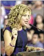  ?? NYT ?? Debbie Wasserman Schultz speaks at a campaign event for Hillary Clinton in Miami on Saturday.