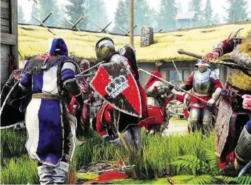  ?? TRITERNION ?? Beim Modus Frontline kämpfen 64 Spieler auf dem virtuellen Schlachtfe­ld im Spiel «Mordhau».