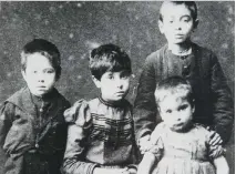  ??  ?? Four of Charles Shanks’ younger siblings were sent to an orphanage while he cared for their ill father.