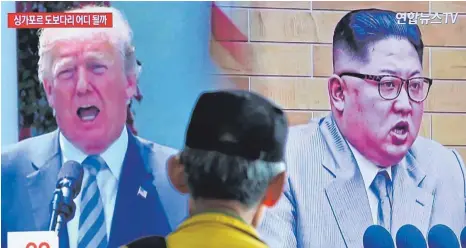  ?? FOTO: DPA ?? US-Präsident Donald Trump und Nordkoreas Machthaber Kim Jong-un.