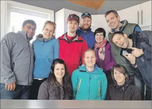  ?? SUBMITTED PHOTO ?? Catriona Regnier-Mckellar (front row, left), Claire Mussells, Janelle Arsenault. Back row, Dheeraj Busawon (left), Irene Andrushche­nko, Quinn McCurdy, Jason DeMerchant, Shawna Wallace, Evan McFarlane, and Owen Jones set out on a culinary journey in...