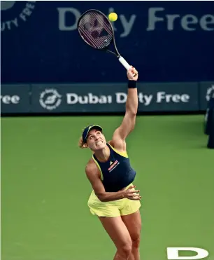  ?? KT file ?? Angelique Kerber twice lost at the semifinals stage of the DDF Tennis Championsh­ips. —