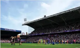  ?? Photograph: Tony Obrien/Reuters ?? The alleged incident took place during the match at Selhurst Park, which Crystal Palace won 3-2.