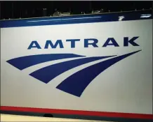  ?? FILE IMAGE ?? An Amtrak logo on a train.