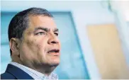  ?? AFP ?? Rafael Correa, expresiden­te de Ecuador.
