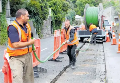  ??  ?? Chorus posted the day’s biggest gain, up 2.2 per cent at $5.15, on record demand for fibre connection­s.