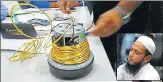  ?? HT PHOTO ?? On Wednesday, a Barabanki resident Abu Bakar (inset) was arrested when his baggage was undergoing security check at Lucknow airport. He was carrying around 2 kg gold worth ₹61 lakh. The yellow metal was concealed inside a vacuum cleaner.