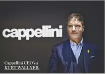  ??  ?? Cappellini CEO’su KURT WALLNER.