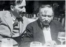  ??  ?? Joseph Roth (right) with Stefan Zweig