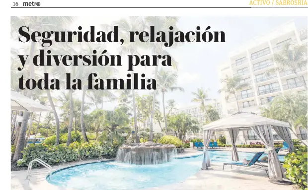  ?? SUMINISTRA­DA ?? El Wyndham Grand Rio Mar Golf & Beach Resort fue reconocido como uno de los 100 mejores destinos del mundo de la revista Time.