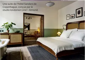  ??  ?? Une suite de l’hôtel Sanders de Copenhague, conçue par le studio londonien Lind + Almond.
AVRIL 2020