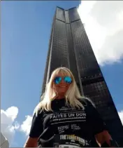  ?? (Photo DR) ?? Malgré son handicap, Valérie Hirschfeld a gravi les soixante étages de la Tour Montparnas­se.