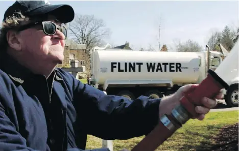  ?? TIFF ?? Michael Moore visits his hometown of Flint, Mich., which continues to battle a drinking water crisis, in his latest documentar­y Fahrenheit 11/9.