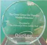  ??  ?? The Great Green Get Together award