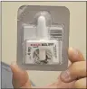  ?? SUBMITTED PHOTO ?? Shown above is a sample of the naloxone nasal spray used by regional police officers when they suspect someone may have overdosed on a narcotic.