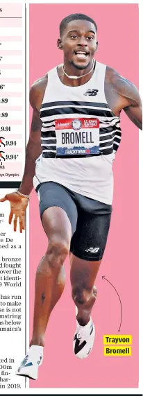  ??  ?? Trayvon Bromell