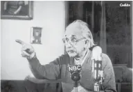  ?? Cedida ?? Einstein se levantó como una de las voces más prominente­s en el activismo contra Hitler.