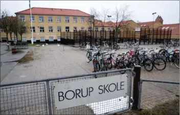  ?? ?? Borup Skole i Køge Kommune: Foto: Jens Dresling/ Ritzau Scanpix.