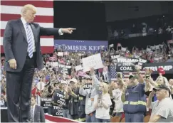  ??  ?? 0 President Donald Trump in West Virginia after the verdicts