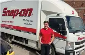  ??  ?? On the move: Snap-on’s James Rygor