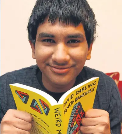  ?? Picture: Dougie Nicolson. ?? Agnijo Banerjee’s Weird Maths will be published next month.