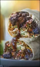  ??  ?? Peter Harasty A Burnt Ends Burrito from BBQ Mexicana.