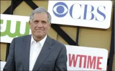  ??  ?? In this July 29, 2013, file photo, Les Moonves arrives at the CBS, CW and Showtime TCA party at The Beverly Hilton in Beverly Hills. PHOTO BY JORDAN STRAUSS/INVISION/AP